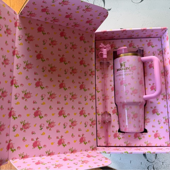 Stanley Love Shack Fancy 30oz Ibza Sunset Pink Floral Tumbler - Picture 2 of 5